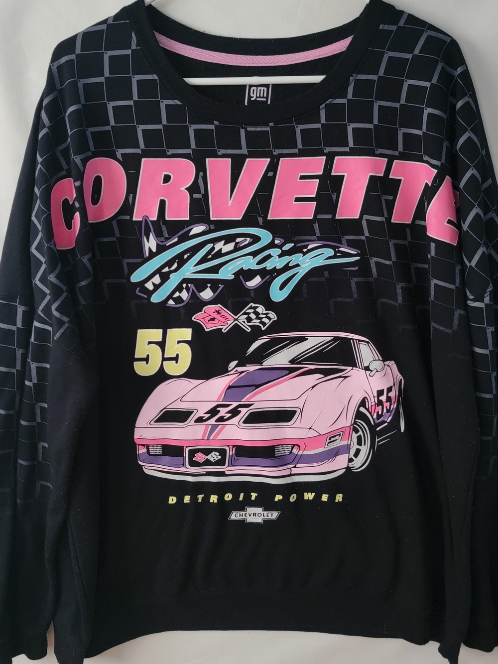 Official GM Corvette Racing 55th Anniversary Graphic Sweatshirt Women's 2X